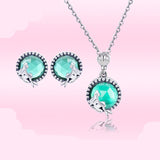 Conjunto Sereia - Colar e Brincos - S01 Prata 925 arquetipo de sereia, como ativar o arquetipo de sereia, lado luz do arquetipo de sereia, arquetipo shop.com.br. conjunto de prata brincos e colar em prata de sereia.