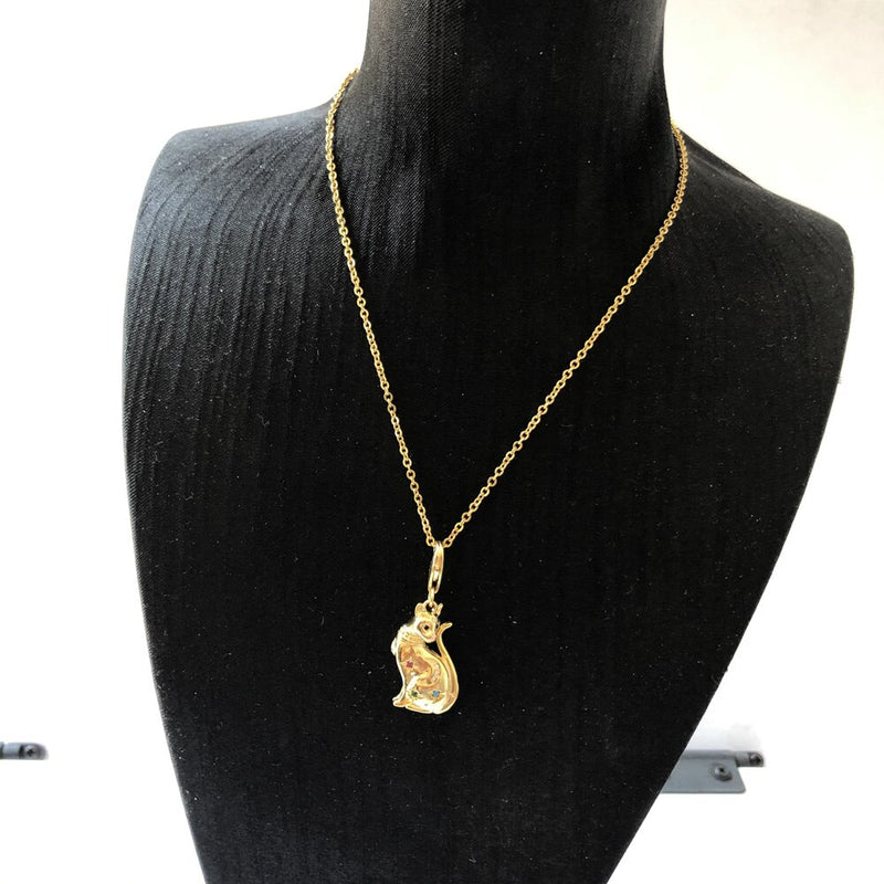 Colar Gato Charm Estrelas Mágicas de Ouro