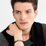 Pulseira de couro masculina, pulseira de couro cruz de prata, pulseira de couro com detalhe em prata, pulseira de couro com deltalhe e prata, pulseira em couro de cruz, pulseira de cruz, pulseira de prata, pulseira de cruz e prata, pulseira masculina, pulseira unissex, pulseira prata envelhecida, pulseira, comprar pulseira de couro, comprar , pulseira de prata, arquetiposhop.com.br, pulseira de pra da arquetiposhop