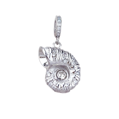 Pingente Charm Concha do Mar Prata 925 - My Arq