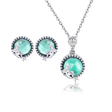 Conjunto Sereia - Colar e Brincos - S01 Prata 925 arquetipo de sereia, como ativar o arquetipo de sereia, lado luz do arquetipo de sereia, arquetipo shop.com.br. conjunto de prata brincos e colar em prata de sereia.