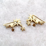 Brincos Estrela Banho de  Ouro - Climber