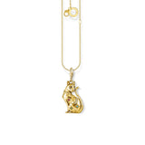 Colar Gato Charm Estrelas Mágicas de Ouro